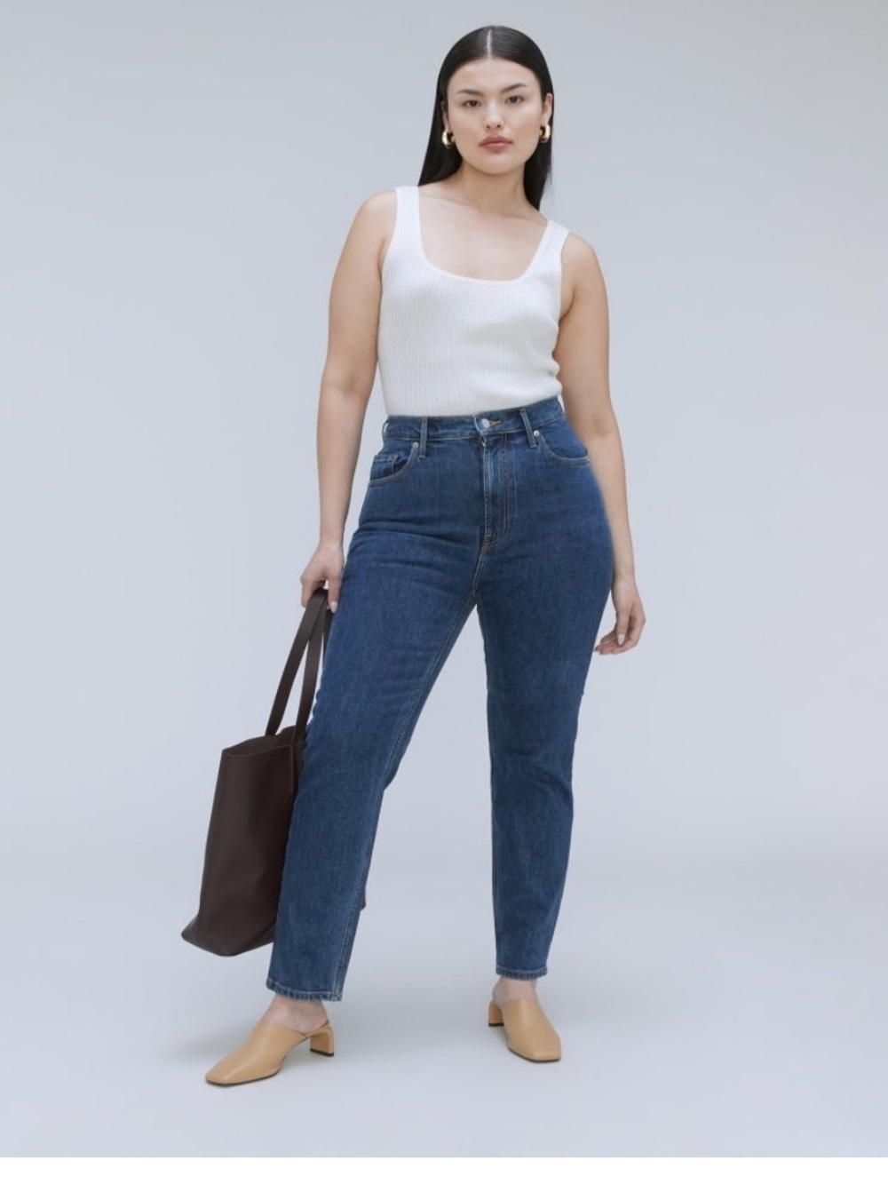 NWT Everlane Women's The Curvy Crop Cheeky Jeans